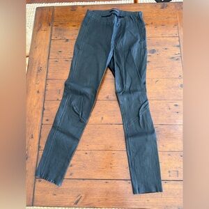 Incentive! black lambs leather skinny style jodhpur pants. Size L